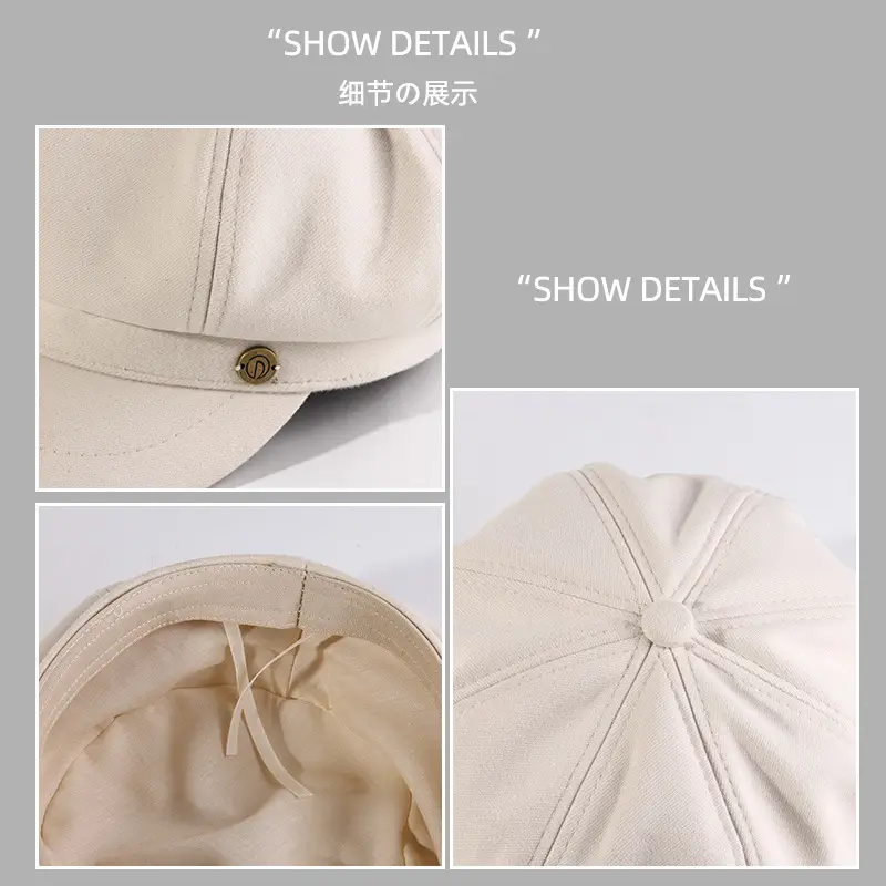 Autumn Winter Cotton Octagonal Cap for Kids - Image 7