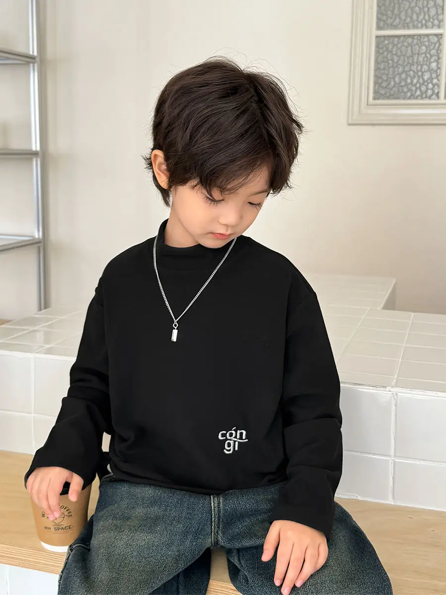 2025 Boys Thermal T-Shirt Long Sleeve Winter Wear