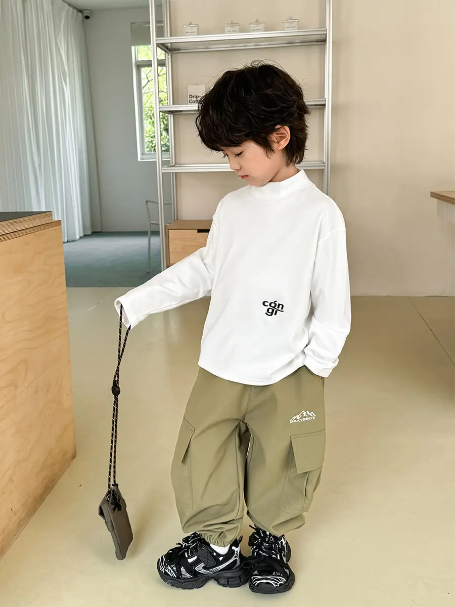 2025 Boys Thermal T-Shirt Long Sleeve Winter Wear