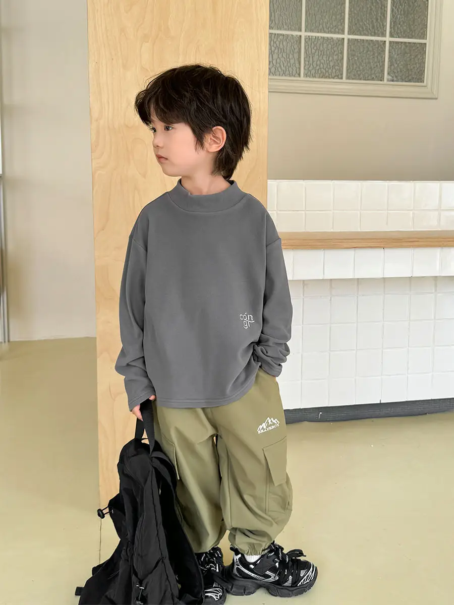 2025 Boys Thermal T-Shirt Long Sleeve Winter Wear
