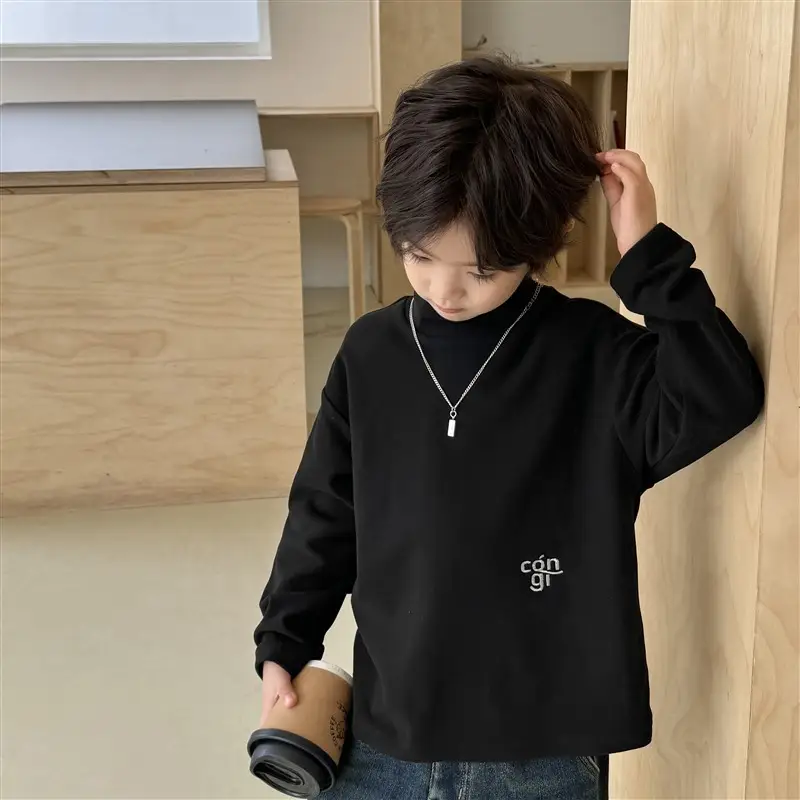2025 Boys Thermal T-Shirt Long Sleeve Winter Wear