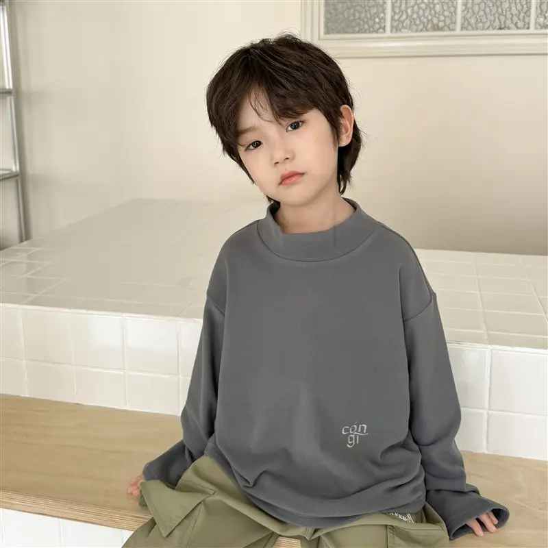 2025 Boys Thermal T-Shirt Long Sleeve Winter Wear