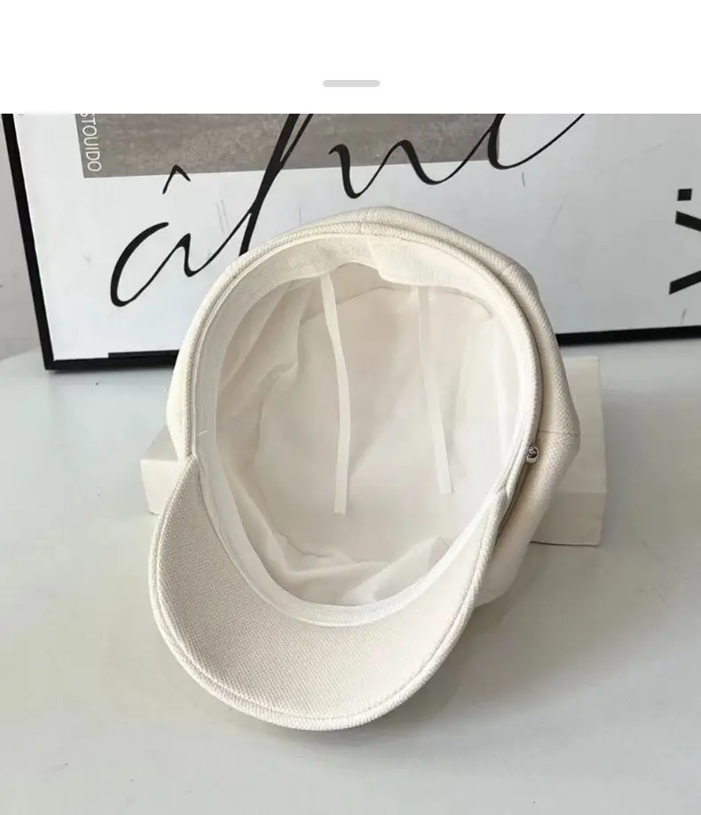 British Vintage Cap with Letter Belt & Rhinestone Buckle — feature 15