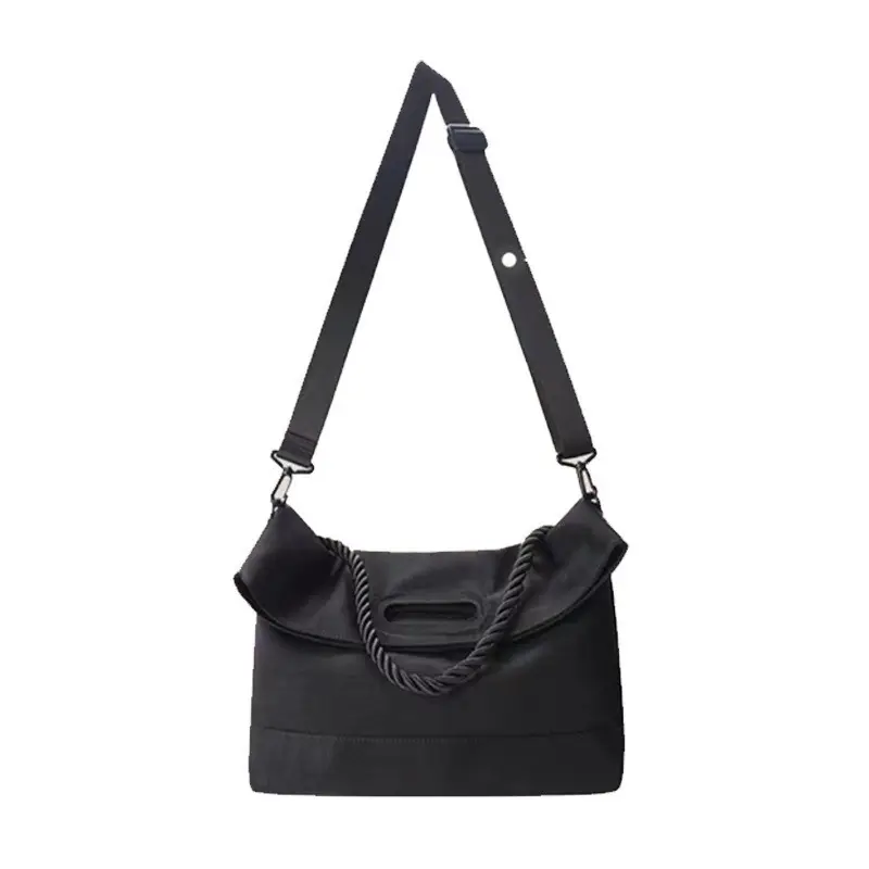 Black Korean Style Shoulder Crossbody Bag for Women