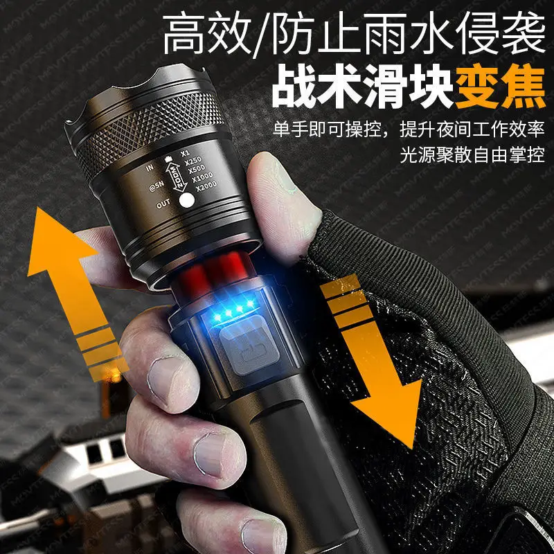 Multifunctional Cross-Border Flashlight with Telescopic Focus - Image 4