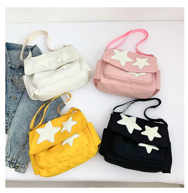 Pink Five-Point Star Shoulder Bag for Women — feature 10