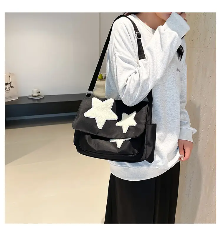 Pink Five-Point Star Shoulder Bag for Women — feature 15