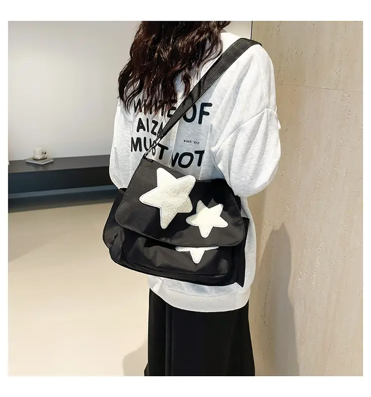Pink Five-Point Star Shoulder Bag for Women — feature 16