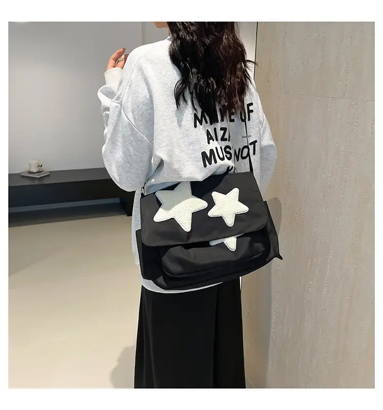 Pink Five-Point Star Shoulder Bag for Women — feature 18