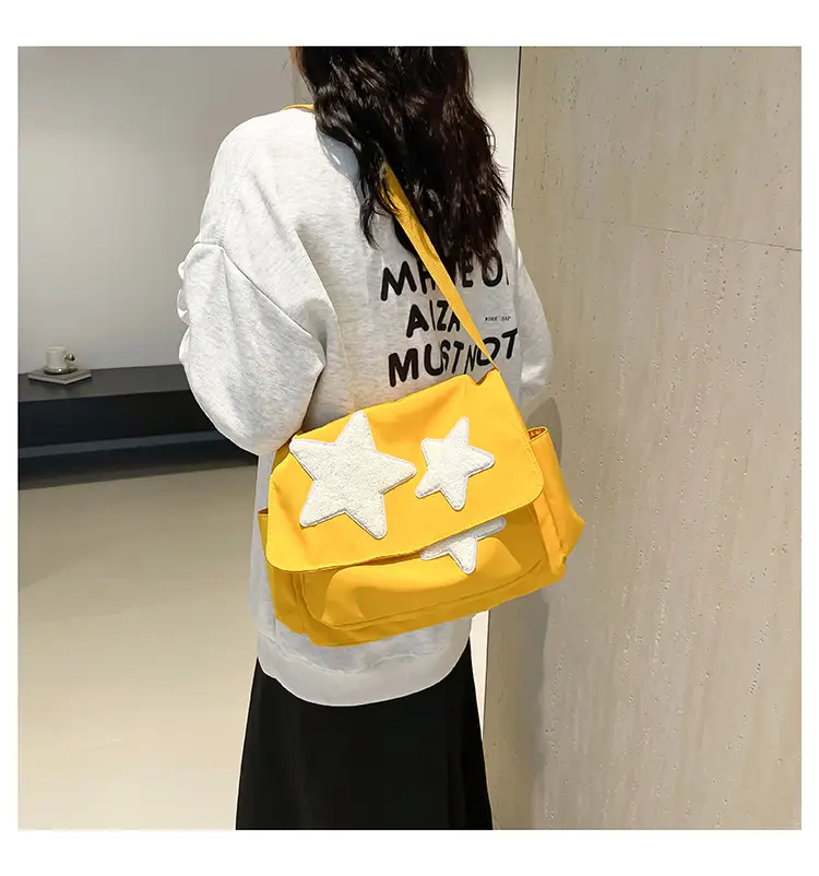 Pink Five-Point Star Shoulder Bag for Women — feature 21