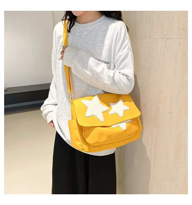 Pink Five-Point Star Shoulder Bag for Women — feature 22