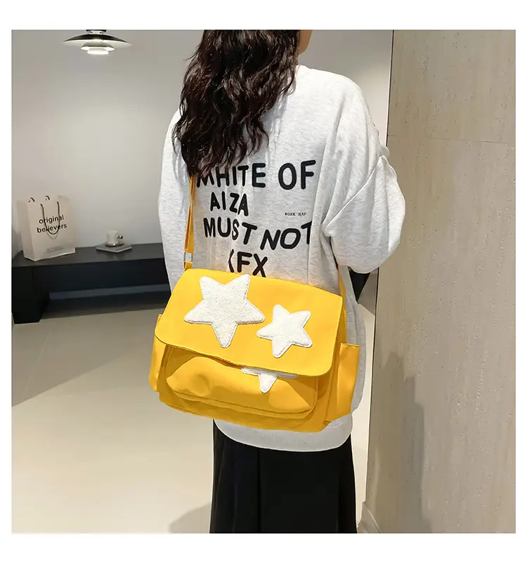 Pink Five-Point Star Shoulder Bag for Women — feature 23