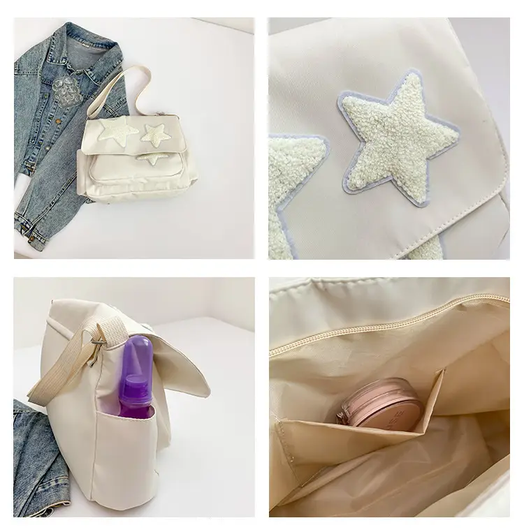 Pink Five-Point Star Shoulder Bag for Women — feature 9
