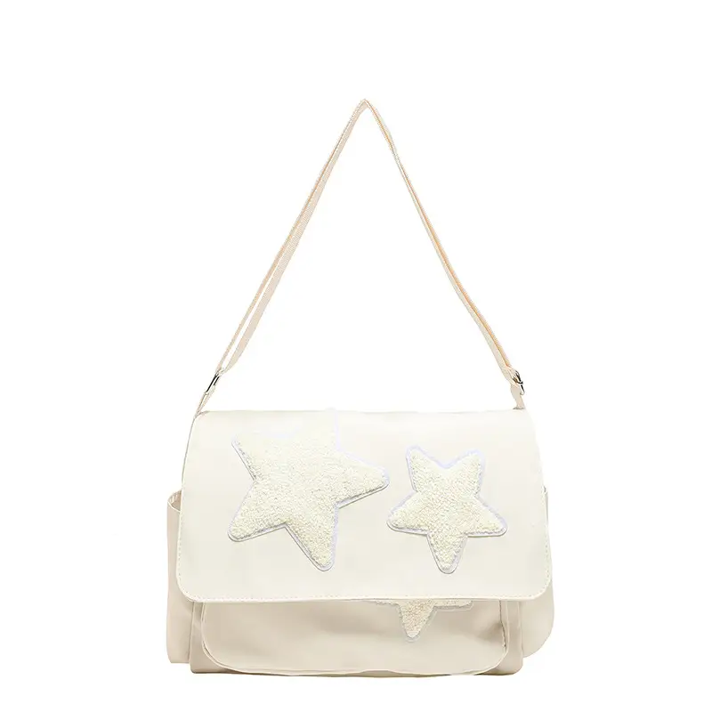 Pink Five-Point Star Shoulder Bag for Women