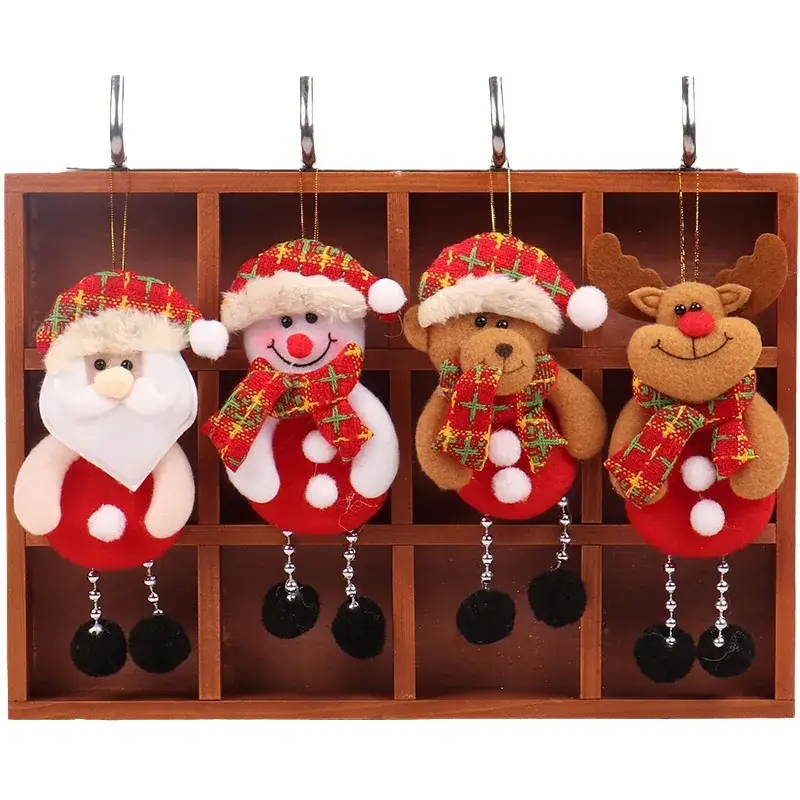 Christmas Snowman Deer Pendant Plush Doll Decor - Image 57