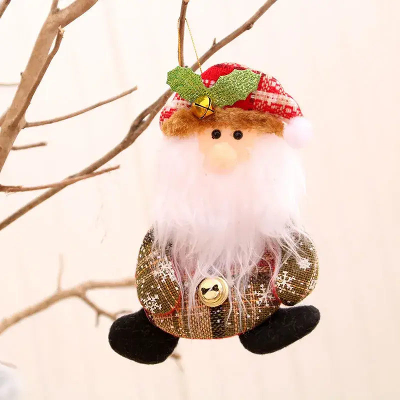 Christmas Snowman Deer Pendant Plush Doll Decor - Image 21