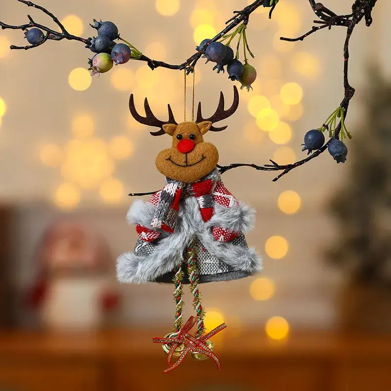 Christmas Snowman Deer Pendant Plush Doll Decor - Image 35