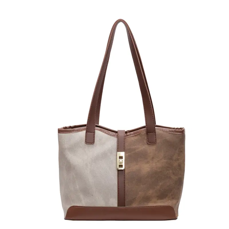 Women Retro Textile Shoulder Tote Bag Large Capacity 2024 - Image 7