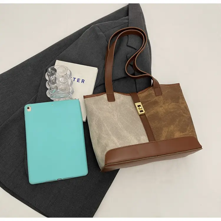 Women Retro Textile Shoulder Tote Bag Large Capacity 2024 — feature 11