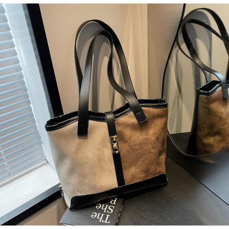 Women Retro Textile Shoulder Tote Bag Large Capacity 2024 — feature 25