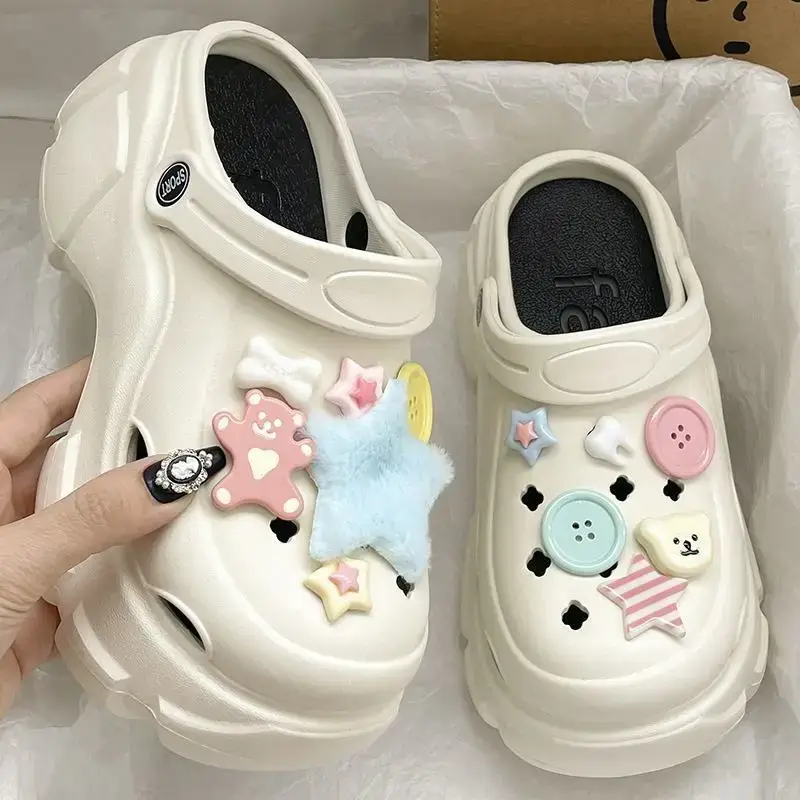 Women's Cute Clogs Summer 2024 Non-Slip Thick Soles - Image 5