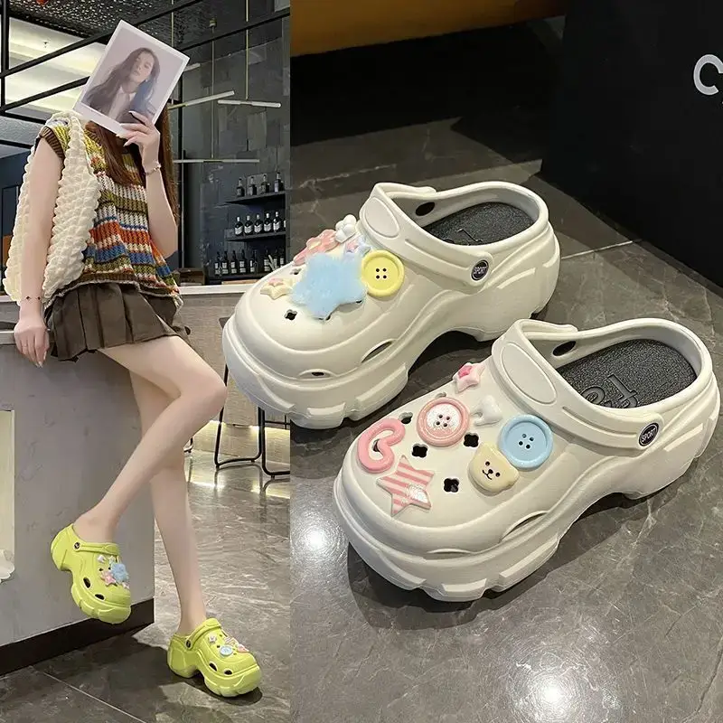 Women's Cute Clogs Summer 2024 Non-Slip Thick Soles - Image 6