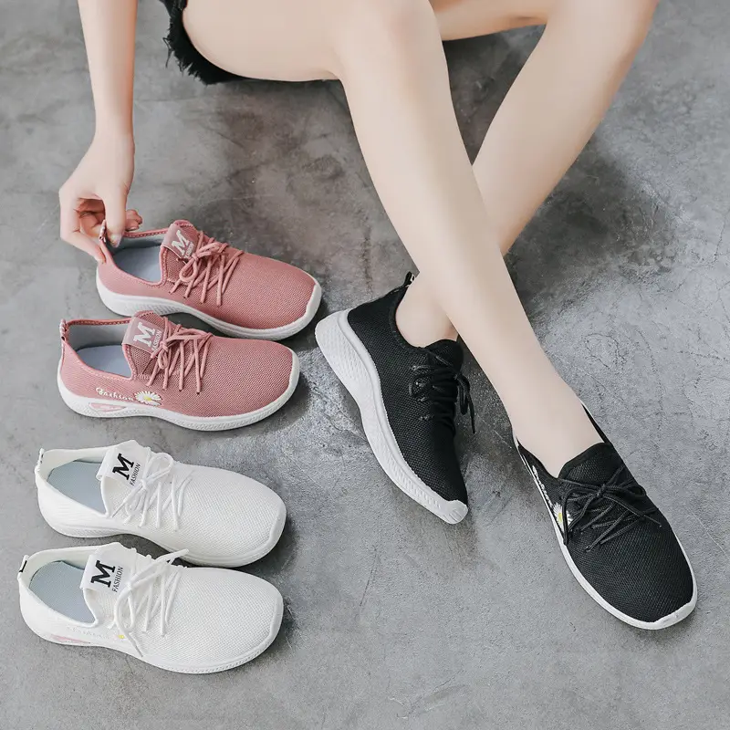 Spring and summer new daisy women's cloth shoes breathable casual shoes children's sneaker student shoes stall supply wholesale - Image 4
