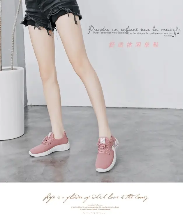 Spring and summer new daisy women's cloth shoes breathable casual shoes children's sneaker student shoes stall supply wholesale — feature 13