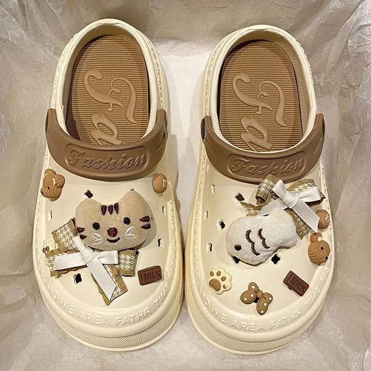 Women's Pink Bear Design Sandals 2024 Summer - Image 5