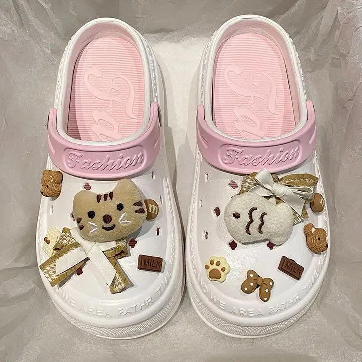 Women's Pink Bear Design Sandals 2024 Summer - Image 7