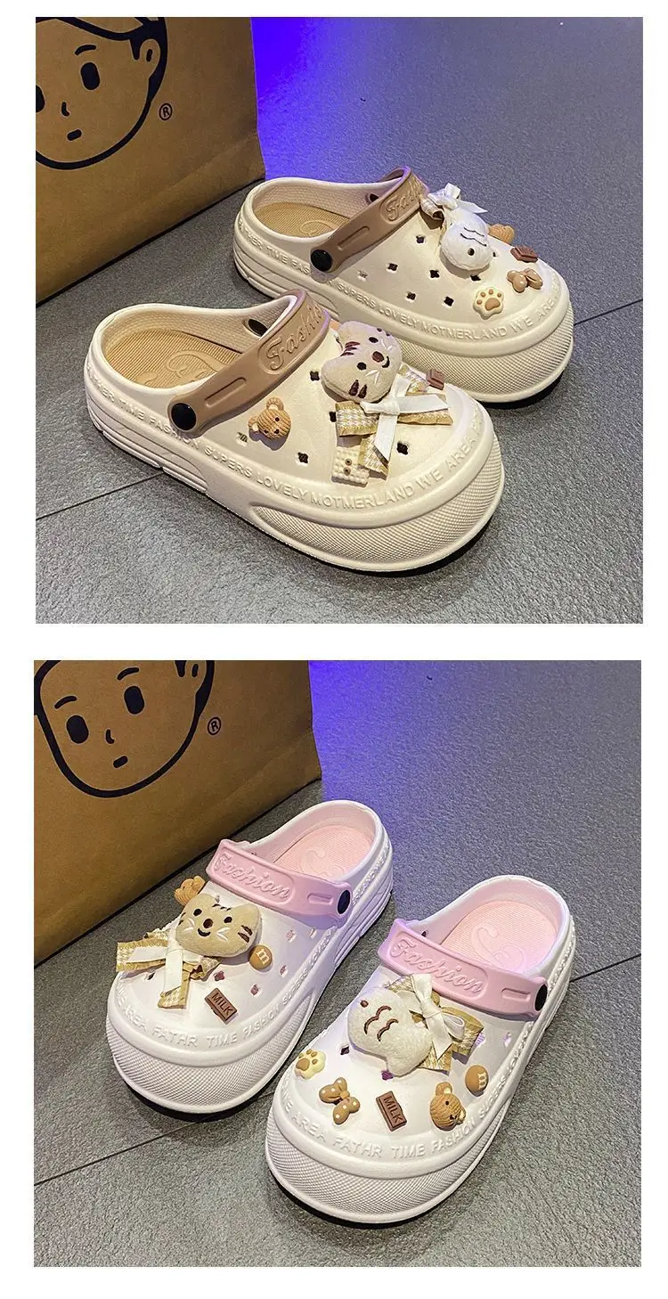 Women's Pink Bear Design Sandals 2024 Summer — feature 23