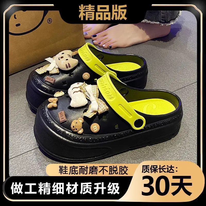 Women's Pink Bear Design Sandals 2024 Summer - Image 2