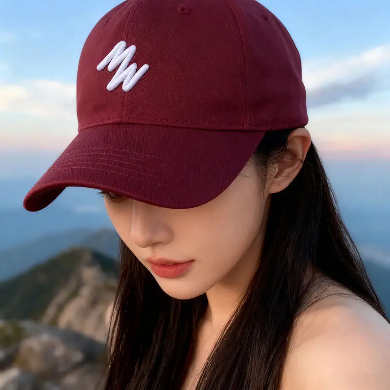 Black Letter Embroidered Baseball Cap for Men Women