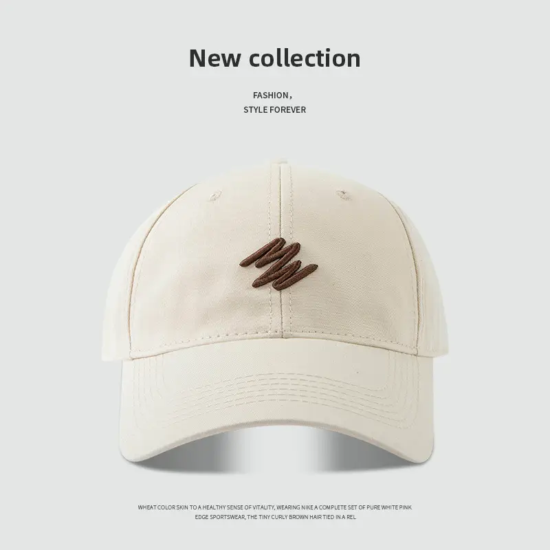 Black Letter Embroidered Baseball Cap for Men Women