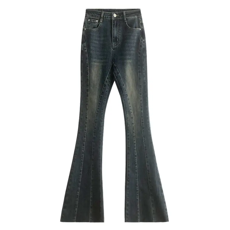 Dark Blue Flared Jeans for Tall Women 156/175