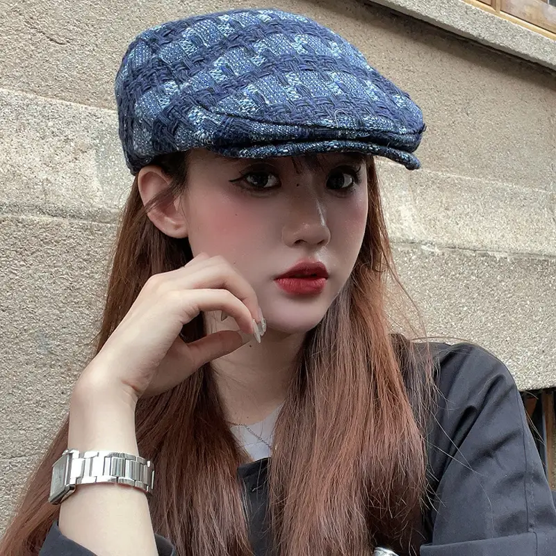 Women Duck Tongue Forward Hat Retro Japanese Style - Image 2