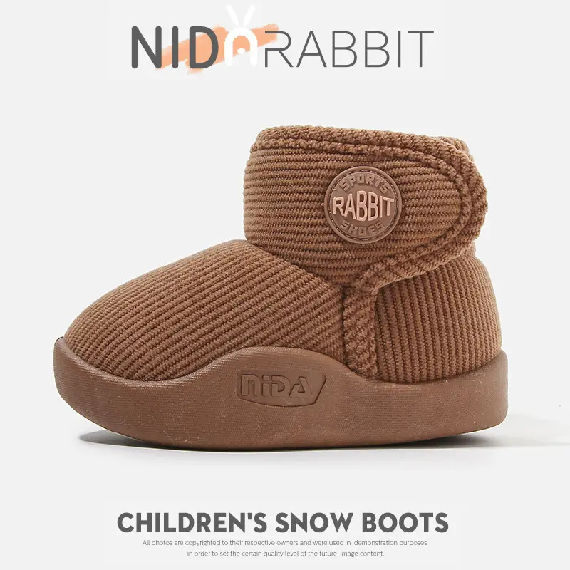 Winter Cotton Snow Boots for Boys Girls Soft Sole