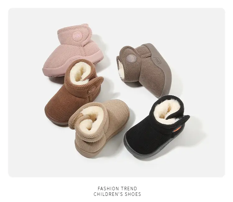 Winter Cotton Snow Boots for Boys Girls Soft Sole — feature 11