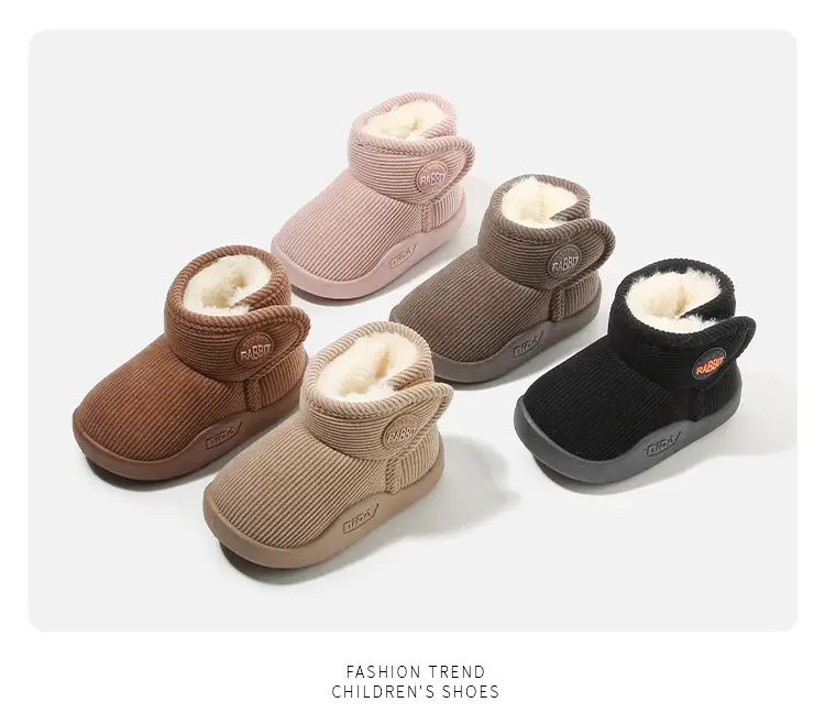 Winter Cotton Snow Boots for Boys Girls Soft Sole — feature 12