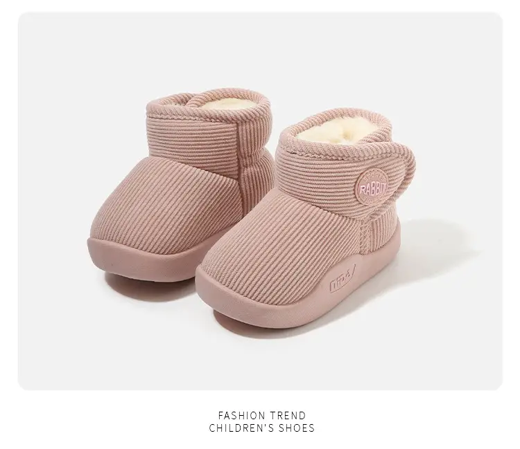 Winter Cotton Snow Boots for Boys Girls Soft Sole — feature 14