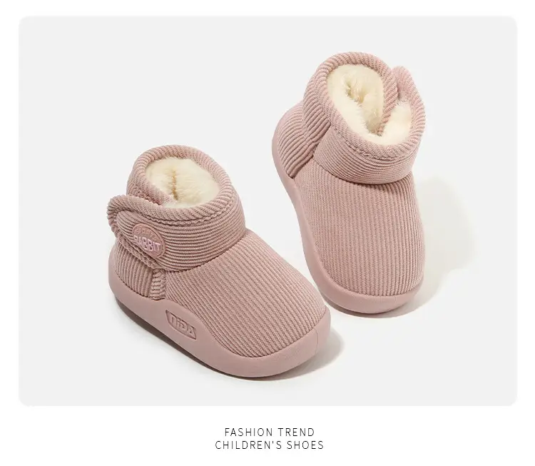 Winter Cotton Snow Boots for Boys Girls Soft Sole — feature 15