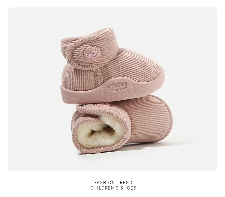 Winter Cotton Snow Boots for Boys Girls Soft Sole — feature 16