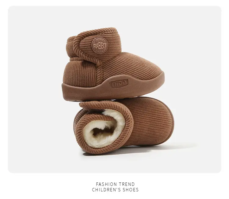 Winter Cotton Snow Boots for Boys Girls Soft Sole — feature 19