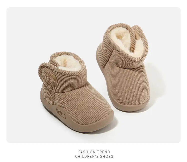 Winter Cotton Snow Boots for Boys Girls Soft Sole — feature 21
