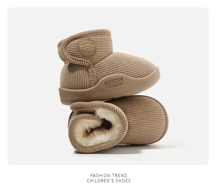 Winter Cotton Snow Boots for Boys Girls Soft Sole — feature 22