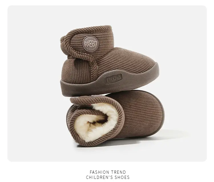 Winter Cotton Snow Boots for Boys Girls Soft Sole — feature 25