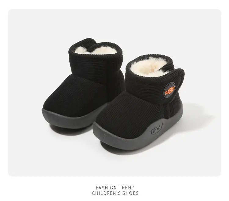 Winter Cotton Snow Boots for Boys Girls Soft Sole — feature 26
