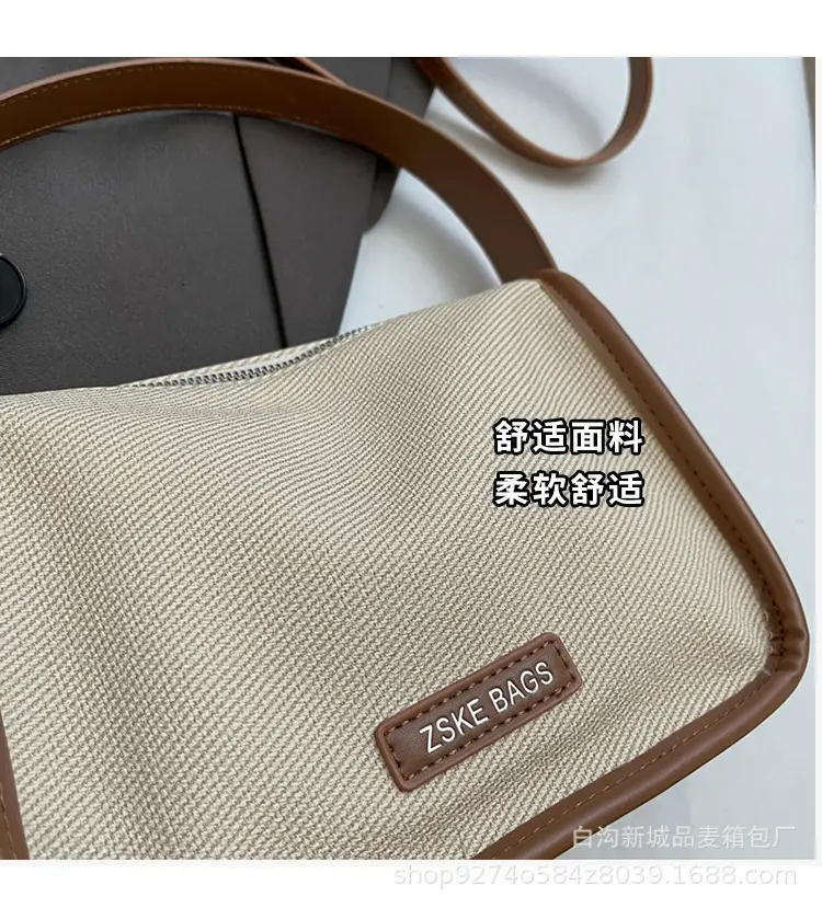 Women's Small Crossbody Bag Tan Leather 2024 — feature 6