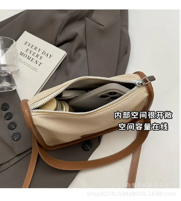 Women's Small Crossbody Bag Tan Leather 2024 — feature 8