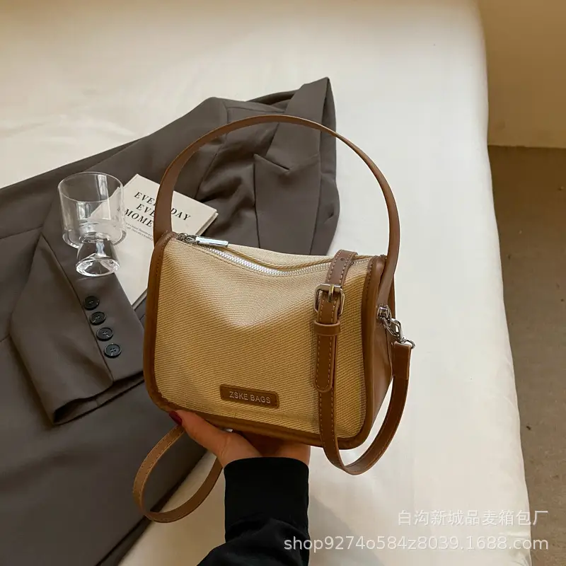 Women's Small Crossbody Bag Tan Leather 2024 - Image 5